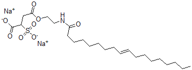 CAS#: 79702-63-9， Disodium 4-[2-[[(E)-Octadec-9-Enoyl]Amino]Ethoxy]-4-Oxo-2-Sulfonatobutanoate