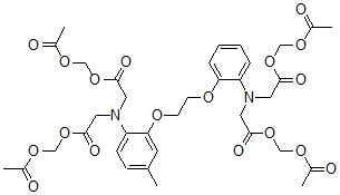 CAS#: 79735-36-7， Acetyloxymethyl 2-[[2-(Acetyloxymethoxy)-2-Oxoethyl]-[2-[2-[2-[Bis[2-(Acetyloxymethoxy)-2-Oxoethyl]Amino]Phenoxy]Ethoxy]-4-Methylphenyl]Amino]Acetate