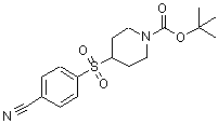 CAS#: 797750-44-8， 2-Methyl-2-propanyl 4-[(4-cyanophenyl)sulfonyl]-1-piperidinecarboxylate