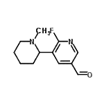 CAS 登录号：797785-71-8， 6-氟-5-(1-甲基-2-哌啶基)烟醛