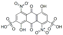 CAS#: 79817-72-4， 1,5-Dihydroxy-4,8-Dinitro-9,10-Dioxoanthracene-2,7-Disulfonic Acid