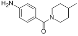 structure of CAS# 79868-20-5, (4-Amino-Phenyl)-(4-Methyl-Piperidin-1-Yl)-Methanone;(4-Aminophenyl)-(4-Methyl-1-Piperidyl)Methanone;(4-Aminophenyl)-(4-Methyl-1-Piperidinyl)Methanone;Aronis013914