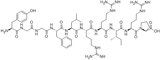 CAS#: 79994-24-4， H-Tyr-Gly-Gly-Phe-Leu-Arg-Arg-Ile-Arg-Pro-OH