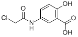 structure of CAS# 80074-26-6, 5-[(2-Chloroacetyl)Amino]-2-Hydroxy-Benzoic Acid;5-[(2-Chloroacetyl)Amino]-2-Hydroxy-Benzoic Acid;5-[(2-Chloro-1-Oxoethyl)Amino]-2-Hydroxybenzoic Acid;5-(2-Chloroethanoylamino)-2-Hydroxy-Benzoic Acid