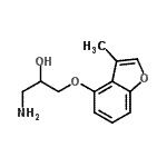 CAS#: 801207-01-2， 1-Amino-3-[(3-methyl-1-benzofuran-4-yl)oxy]-2-propanol