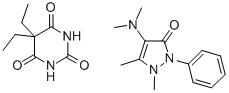CAS#: 8015-18-7， 5,5-Diethyl-1,3-Diazinane-2,4,6-Trione, 4-Dimethylamino-1,5-Dimethyl-2 -Phenyl-Pyrazol-3-One