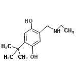 CAS#: 802049-87-2， 2-[(Ethylamino)methyl]-5-(2-methyl-2-propanyl)-1,4-benzenediol