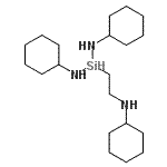 CAS#: 80228-86-0， N,N'-Dicyclohexyl-1-[2-(cyclohexylamino)ethyl]silanediamine