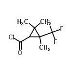 CAS#: 80255-76-1， 2,2,3-Trimethyl-3-(trifluoromethyl)cyclopropanecarbonyl chloride
