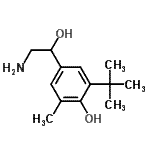 CAS#: 802572-03-8， 4-(2-Amino-1-hydroxyethyl)-2-methyl-6-(2-methyl-2-propanyl)phenol