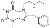 CAS 登录号：80296-67-9， 7-(2-(乙胺)乙基)-3,7-二氢-1,3-二甲基-8-(苯基甲基)-1H-嘌呤-2,6-二酮
