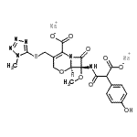 CAS#: 8031-09-2， Disodium (6R,7R)-7-{[carboxylato(4-hydroxyphenyl)acetyl]amino}-7-methoxy-3-{[(1-methyl-1H-tetrazol-5-yl)sulfanyl]methyl}-8-oxo-5-oxa-1-azabicyclo[4.2.0]oct-2-ene-2-carboxylate