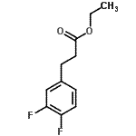 结构式 CAS# 803687-25-4, 乙基3-(3,4-二氟苯基)丙酸酯
