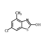 CAS 登录号：80567-64-2， 6-氯-4-甲基-1,3-苯并噻唑-2-醇