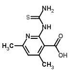 CAS#: 806635-45-0， 2-(Carbamothioylamino)-4,6-dimethylnicotinic acid