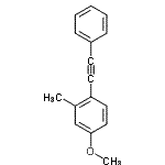 CAS#: 809231-58-1， 4-Methoxy-2-methyl-1-(phenylethynyl)benzene
