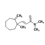 CAS#: 809237-40-9， (2E)-N,N-Dimethyl-3-(1-methyl-2-methylenecycloheptyl)acrylamide