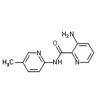CAS 登录号：809288-71-9， 3-氨基-N-(5-甲基-2-吡啶基)-2-吡啶甲酰胺
