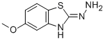 structure of CAS# 80945-74-0, 5-Methoxy-2(3H)-Benzothiazolone Hydrazone