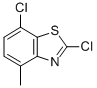 structure of CAS# 80945-85-3, 2,7-Dichloro-4-Methyl-1,3-Benzothiazole;Benzothiazole, 2,7-Dichloro-4-Methyl- (9CI);2,7-DICHLORO-4-METHYL-1,3-BENZOTHIAZOLE;2,7-DICHLORO-4-METHYLBENZOTHIAZOLE