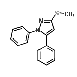 CAS#: 80967-26-6， 3-(Methylsulfanyl)-1,5-diphenyl-1H-pyrazole