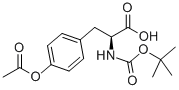 structure of CAS# 80971-82-0, O-Acetyl-N-[(1,1-Dimethylethoxy)Carbonyl]-L-Tyrosine;NALPHA-Tert-Butoxycarbonyl-O-Acetyl-L-Tyrosine;N-ALPHA-T-BUTOXYCARBONYL-O-ACETYL-L-TYROSINE;BOC-O-ACETYL-L-TYROSINE