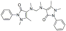 structure of CAS# 810-16-2, 4,4'-[Methylenebis(Methylimino)]Bis[1,2-Dihydro-1,5-Dimethyl-2-Phenyl-3H-Pyrazol-3-One];4-[[(1,5-Dimethyl-3-Oxo-2-Phenyl-Pyrazol-4-Yl)-Methyl-Amino]Methyl-Methyl-Amino]-1,5-Dimethyl-2-Phenyl-Pyrazol-3-One;4-[[(1,5-Dimethyl-3-Oxo-2-Phenyl-4-Pyrazolyl)-Methylamino]Methyl-Methylamino]-1,5-Dimethyl-2-Phenyl-3-Pyrazolone;4-[[(3-Keto-1,5-Dimethyl-2-Phenyl-Pyrazol-4-Yl)-Methyl-Amino]Methyl-Methyl-Amino]-1,5-Dimethyl-2-Phenyl-Pyrazol-3-One