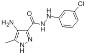 CAS#: 81016-56-0， 4-Amino-5-Methyl-1H-Pyrazole-3-Carboxylic Acid 2-(3-Chlorophenyl)Hydrazide
