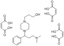 CAS#: 81402-38-2， 4-(3-(Dimethylamino)-1-Phenylpropyl)-1-Piperazinepropanol (Z)-2-Butenedioate (1:3)
