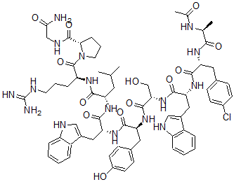 CAS#: 81557-54-2， N-Ac-Ala(1)-(4-Cl-Phe)(2)-Trp(3,6)-Lhrh