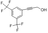 structure of CAS# 81613-61-8, 3-[3,5-Bis(Trifluoromethyl)Phenyl]Prop-2-Yn-1-Ol;1-(3,5-BIS(TRIFLUOROMETHYL)PHENYL)-3-HYDROXY-1-PROPYNE;3-[3,5-Bis(Trifluoromethyl)Phenyl]Prop-2-Yn-1-Ol 97%;3-[3,5-Bis(Trifluoromethyl)Phenyl]Prop-2-Yn-1-Ol97%