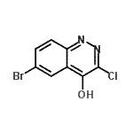 CAS#: 817209-40-8， 6-Bromo-3-chloro-4-cinnolinol