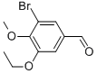 structure of CAS# 81805-97-2, 3-Bromo-5-Ethoxy-4-Methoxybenzaldehyde;3-Bromo-5-Ethoxy-4-Methoxy-Benzaldehyde;Zinc00453738;Stk198747
