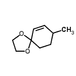 CAS 登录号：81842-08-2， 8-甲基-1,4-二氧杂螺[4.5]癸-6-烯