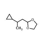 CAS 登录号：82044-53-9， 2-(2-环丙基丙基)-1,3-二氧戊环