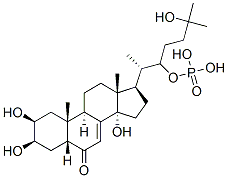 CAS 登录号：82183-62-8， [(2S,3R)-6-羟基-6-甲基-2-[(2S,3R,5R,9R,10R,13R,17R)-2,3,14-三羟基-10,13-二甲基-6-氧代-2,3,4,5,9,11,12,15,16,17-十氢-1H-环戊烯并[a]菲-17-基]庚烷-3-基]氧基膦酸