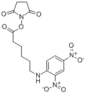 结构式 CAS# 82321-04-8, N-琥珀酰亚胺基 6-(2,4-二硝基苯胺基)己酸酯