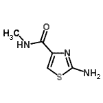 structure of CAS# 827588-55-6, 2-Amino-N-methyl-1,3-thiazole-4-carboxamide;2-amino-N-methylthiazole-4-carboxamide;2-Amino-thiazole-4-carboxylic acid methylamide