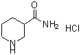 结构式 CAS# 828300-58-9, 3-哌啶甲酰胺盐酸盐(1:1)