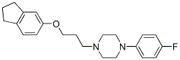 CAS#: 82859-89-0， 5-(3-(4-(4-Fluorophenyl)-1-Piperazinyl)Propoxy)Indan
