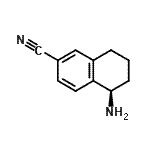 structure of CAS# 828926-06-3, (5R)-5-Amino-5,6,7,8-tetrahydro-2-naphthalenecarbonitrile;(1R)-1-aminotetralin-6-carbonitrile;(5R)-5-Amino-5,6,7,8-tétrahydro-2-naphtalènecarbonitrile;(5R)-5-Amino-5,6,7,8-tetrahydro-2-naphthalenecarbonitrile