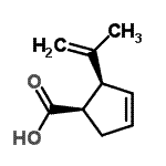 CAS 登录号：82893-75-2， (1R,2S)-2-异丙烯基-3-环戊烯-1-羧酸