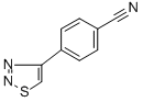 structure of CAS# 82894-99-3, 4-(1,2,3-Thiadiazol-4-Yl)Benzonitrile;4-(1,2,3-Thiadiazol-4-Yl)Benzonitrile ,97%;4-(1,2,3-THIADIAZOL-4-YL)BENZONITRILE;4-(4-CYANOPHENYL)-1,2,3-THIADIAZOLE