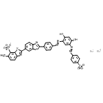 CAS#: 83027-32-1， Disodium 2'-[4-({2,4-dihydroxy-5-[(4-sulfonatophenyl)diazenyl]phenyl}diazenyl)phenyl]-6-methyl-2,6'-bi-1,3-benzothiazole-7-sulfonate