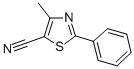 structure of CAS# 830330-33-1, 4-Methyl-2-Phenyl-1,3-Thiazole-5-Carbonitrile;4-METHYL-2-PHENYL-1,3-THIAZOLE-5-CARBONITRILE;4-Methyl-2-Phenylthiazole-5-Carbonitrile