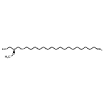 structure of CAS# 83167-59-3, (2S)-2-Methoxy-3-(octadecyloxy)-1-propanol;1-O-Octadecyl-2-O-methyl-sn-glycerol;2S-methoxy-3-(octadecyloxy)-1-propanol;rac-1-O-N-Octadecyl-2-O-Methyl-glycerol