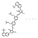 CAS#: 83249-31-4， Tetrasodium 2,2'-[(4,4'-bis{[5-imino-3-methyl-1-(8-sulfonato-2-naphthyl)-4,5-dihydro-1H-pyrazol-4-yl]diazenyl}-3,3'-biphenyldiyl)bis(oxy)]diacetate