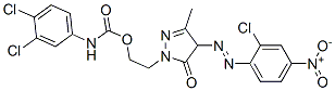 CAS#: 83249-51-8， 2-[4-[(2-Chloro-4-Nitrophenyl)Azo]-4,5-Dihydro-3-Methyl-5-Oxo-1H-Pyrazol-1-Yl]Ethyl (3,4-Dichlorophenyl)Carbamate