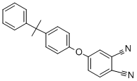 结构式 CAS# 83482-57-9, 4-(4-alpha-枯基苯氧基)酞腈