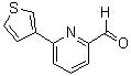 结构式 CAS# 834884-76-3, 6-(3-噻吩基)吡啶-2-甲醛